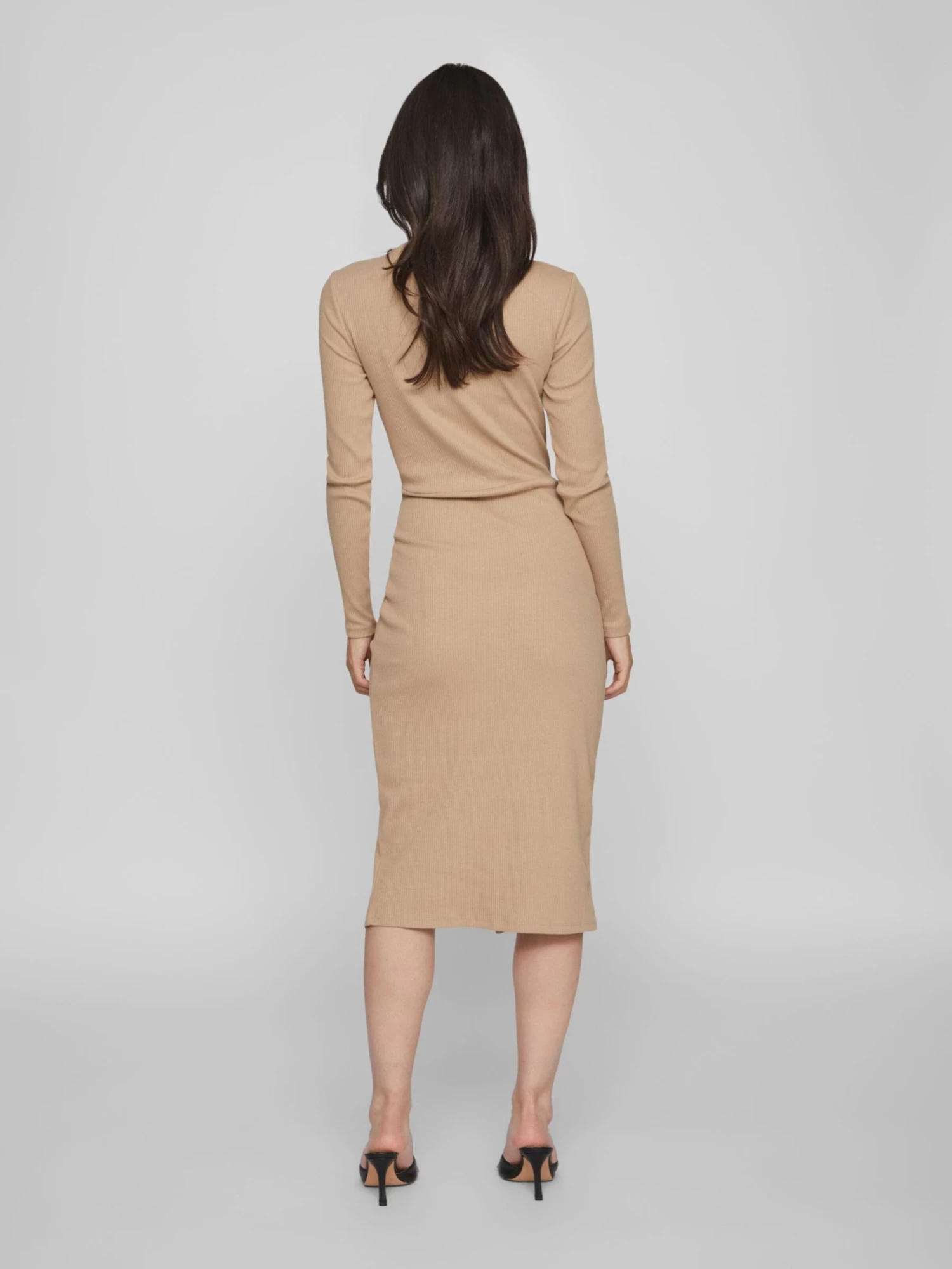 Vila Mini Jurken Jurk Dames Beige 7 Vila Mini Jurken Jurk Dames Beige - Afbeelding 5