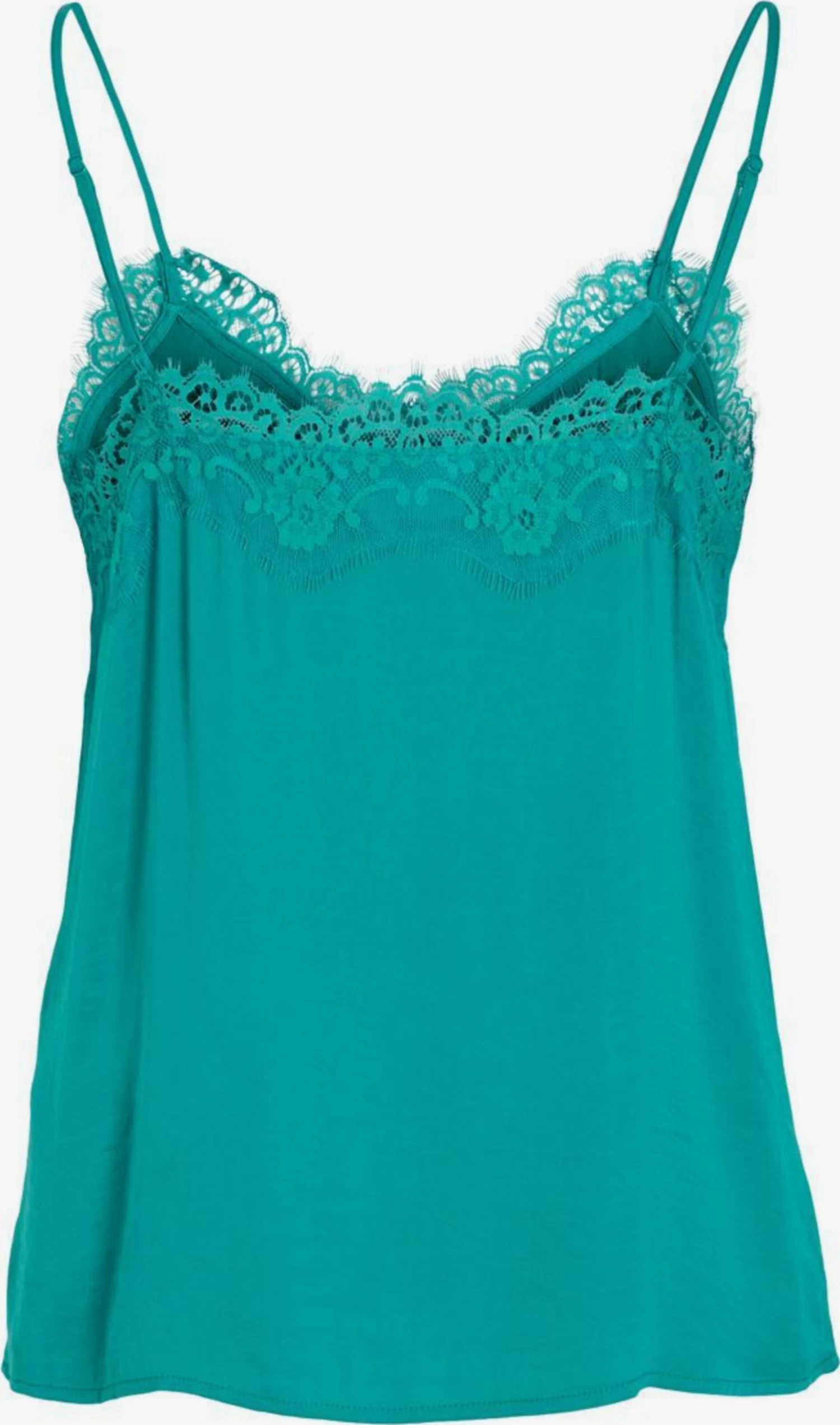 Vila Kanten Tops Top Dames Jade Groen 4 Vila Kanten Tops Top Dames Jade Groen - Afbeelding 2