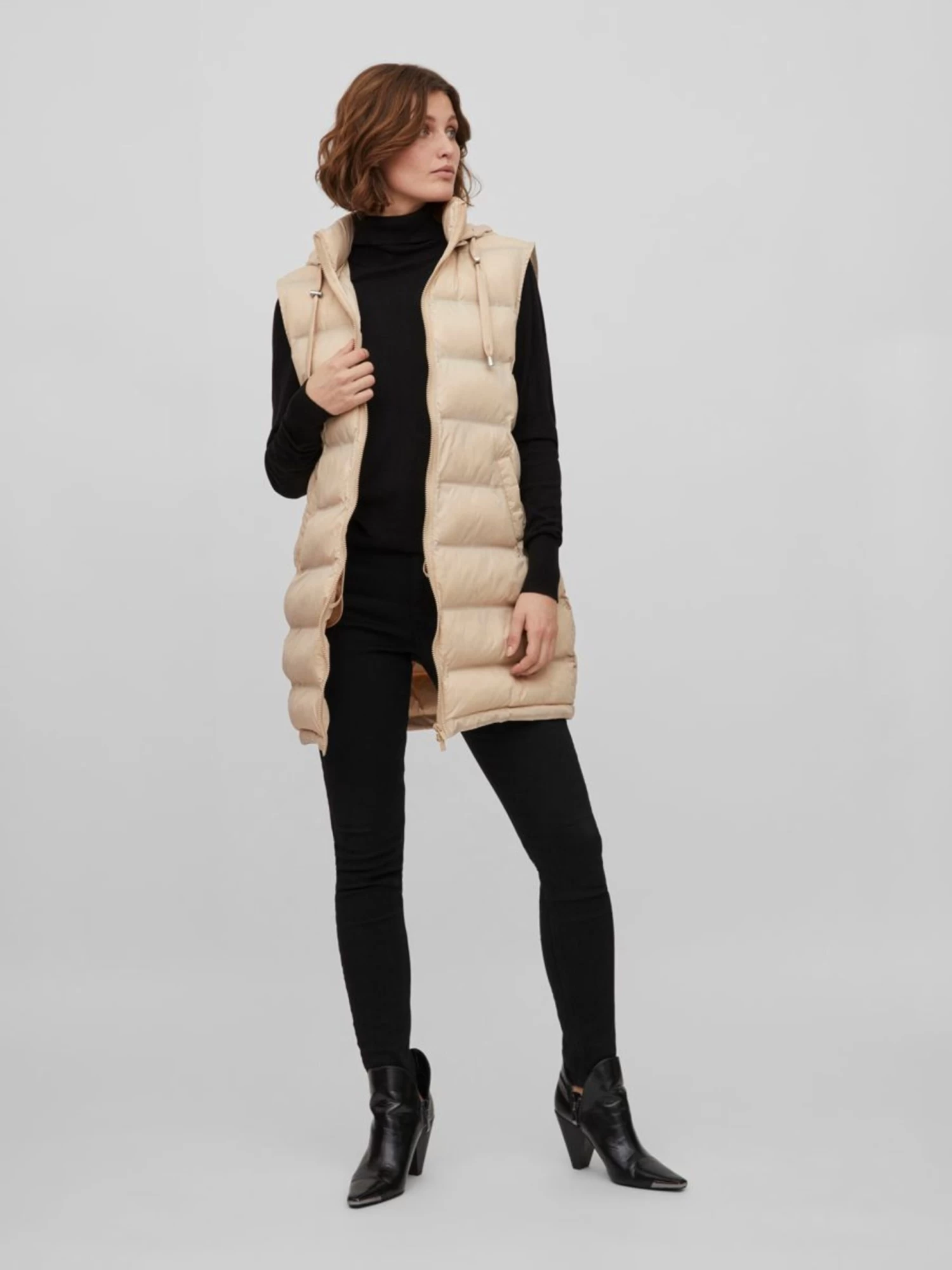 Vila Bodywarmers Bodywarmer Trish Dames Beige 7 Vila Bodywarmers Bodywarmer Trish Dames Beige - Afbeelding 5
