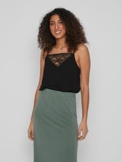 Vila Blouse Tops Blouse Nula Dames Zwart -Vila 87952bc22f60968c9a86898c64944fb6