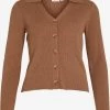 Vila Vesten Gebreid Vest Comfy Dames Mokka -Vila 87a42cd06468e48c5dc460d62da0e3c7