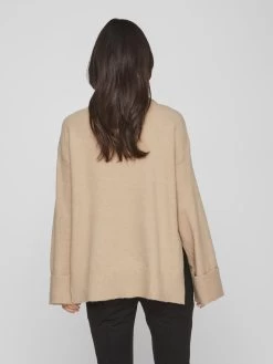 Vila Coltruien Trui Rolfie Dames Beige -Vila 8873f8a23d08fd59f5fbc8f3861d1cda