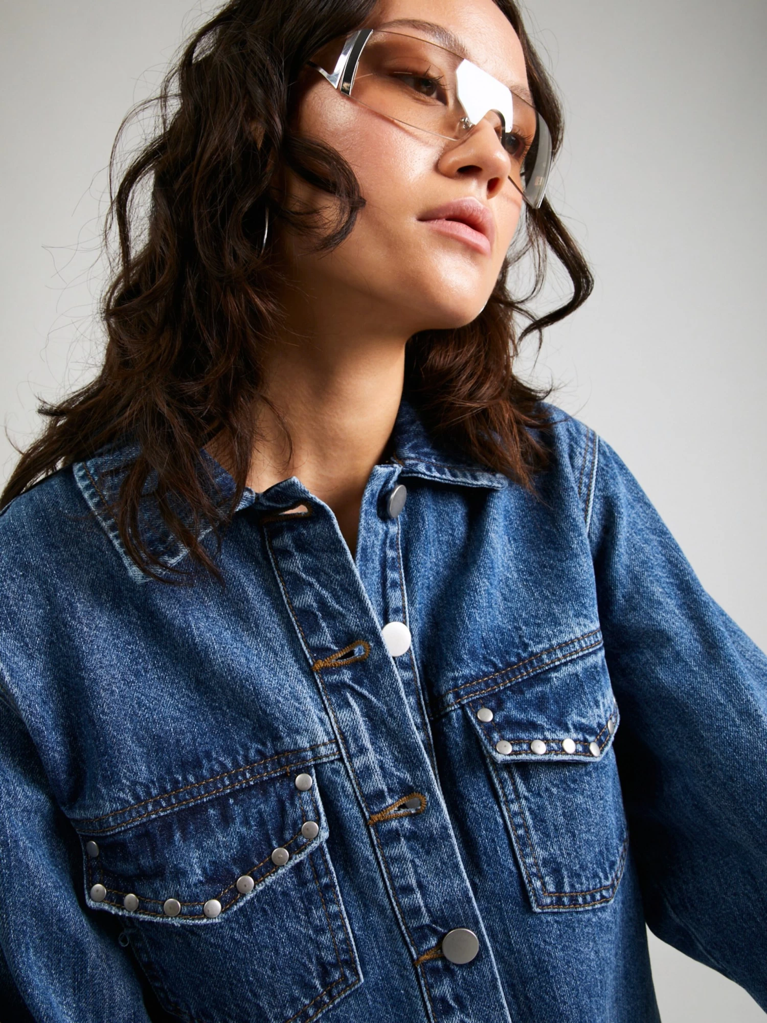 Spijkerblouses Blouse JOLINE Dames Blauw 4 Spijkerblouses Blouse JOLINE Dames Blauw - Afbeelding 2