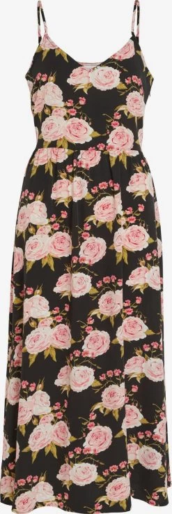 Vila Midi Jurken Jurk Tanja Dames Zwart