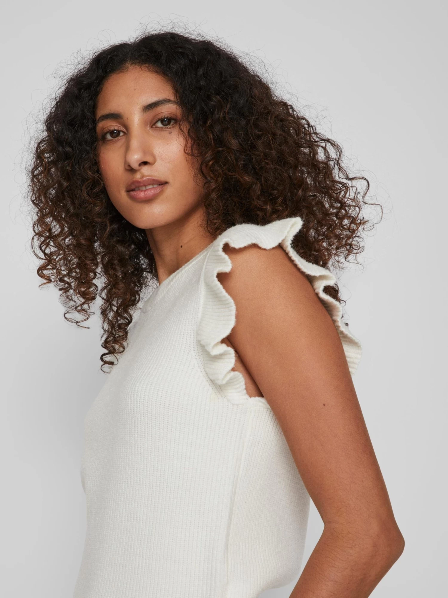 Vila Fijngebreide Truien Trui Ril Dames Offwhite 8 Vila Fijngebreide Truien Trui Ril Dames Offwhite - Afbeelding 6