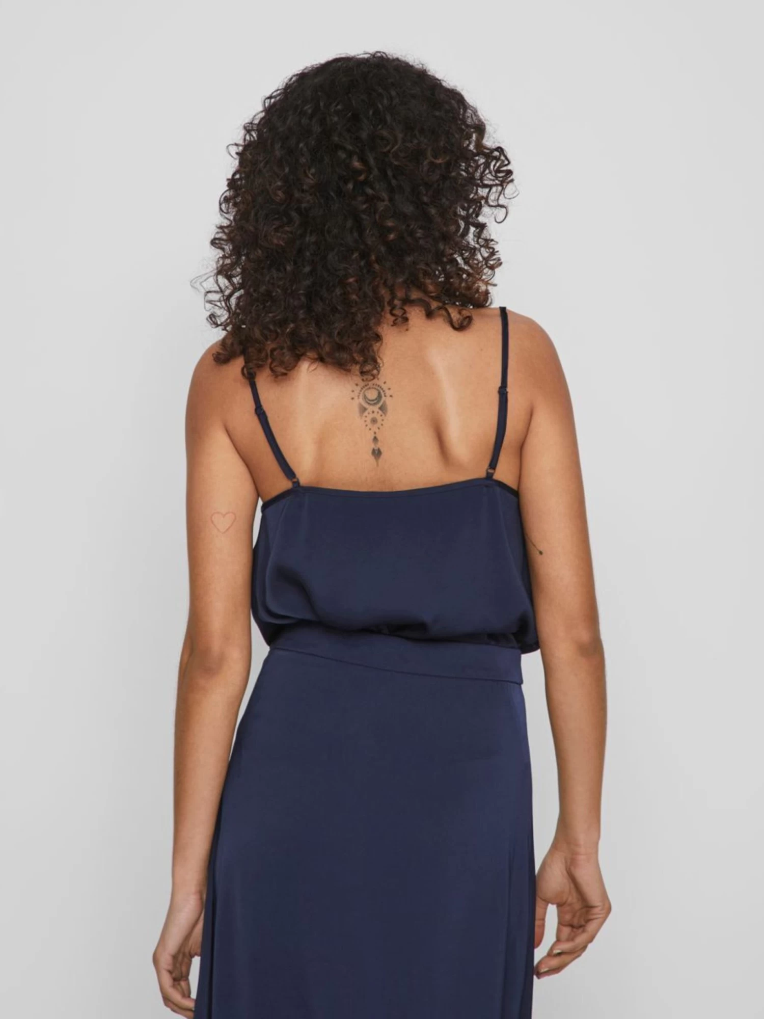 Vila Spaghetti Tops Top Dames Blauw / Donkerblauw 6 Vila Spaghetti Tops Top Dames Blauw / Donkerblauw - Afbeelding 4