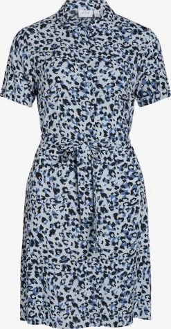 Vila Blousejurken Blousejurk Paya Dames Blauw / Lichtblauw