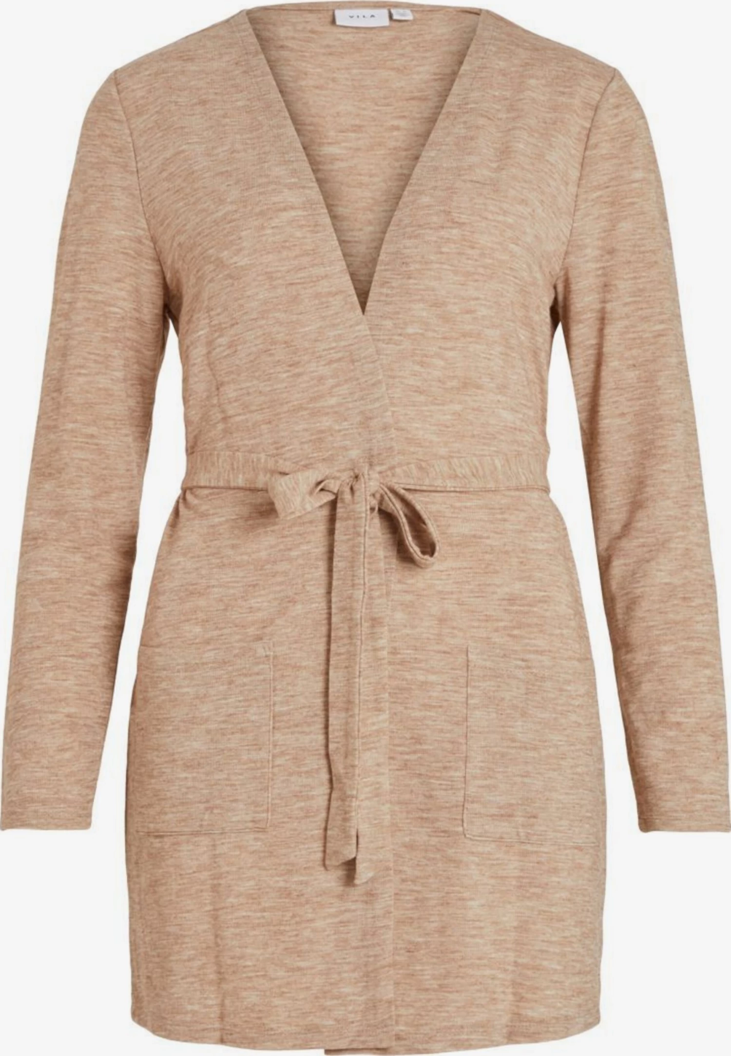 Vila Vesten Gebreid Vest TONJA Dames Lichtbruin 3 Vila Vesten Gebreid Vest TONJA Dames Lichtbruin