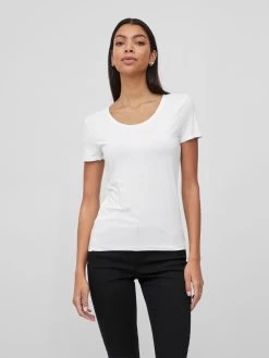 Vila T-shirts Shirt DAISY Dames Wit -Vila 8ae7659b9bd01a3c4826df94c95f2420