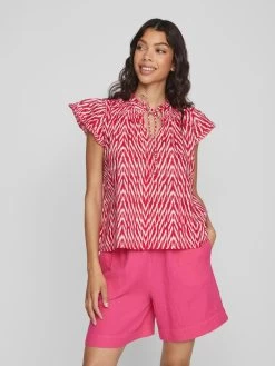 Vila Blouses Met Korte Mouw Blouse Leda Kira Dames Cranberry 10 Vila Blouses Met Korte Mouw Blouse Leda Kira Dames Cranberry -Vila 8c8a853e3585192e20beb0dc9d4d2a84