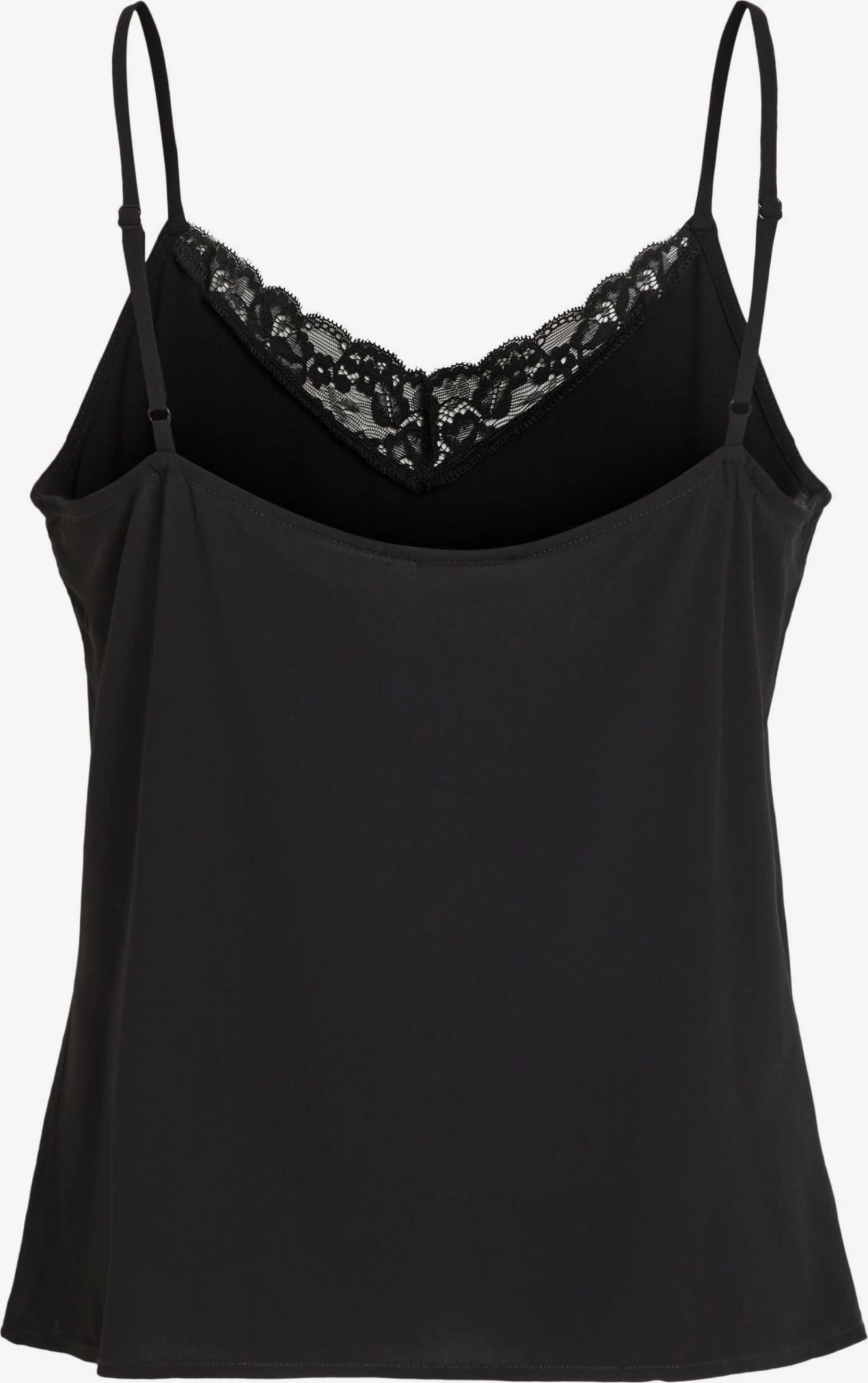Vila Kanten Tops Top Mero Dames Zwart 4 Vila Kanten Tops Top Mero Dames Zwart - Afbeelding 2