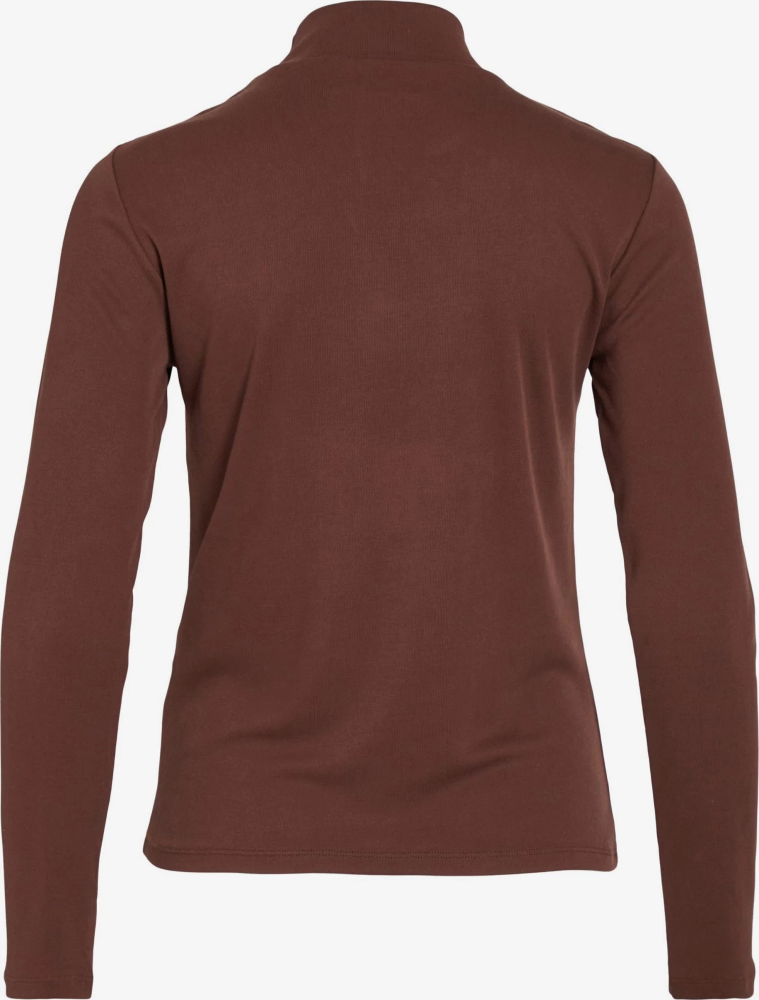 Vila Longsleeves Shirt Dames Chocoladebruin 4 Vila Longsleeves Shirt Dames Chocoladebruin - Afbeelding 2