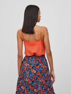 Vila Kanten Tops Top CAVA Dames Oranje 12 Vila Kanten Tops Top CAVA Dames Oranje -Vila 8de7389bf81716dc4b552bac6abd3c81