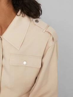 Vila Tussenjassen Tussenjas Dames Beige -Vila 8e900022cf70b9d04ab89693718df490