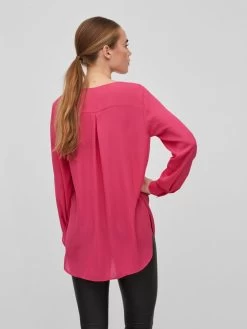 Vila Blouses & Tunieken Blouse Dames Pink -Vila 8f096377cd61a45e170773d80a94c91d