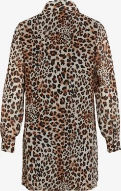 Vila Blousejurken Blousejurk Josefina Dames Bruin -Vila 8fd503981c88db5769d9b388cc546528