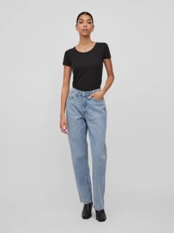 Vila T-shirts Shirt DAISY Dames Zwart -Vila 904ad33be66894db1f0b1043abd1bf8d