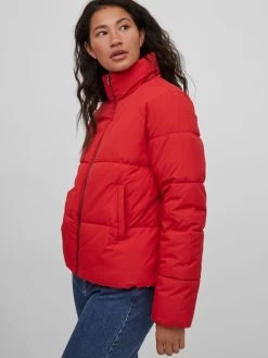 Vila Winterjassen Winterjas Dames Rood -Vila 90ff7361e311204cfcd896d1442f167e