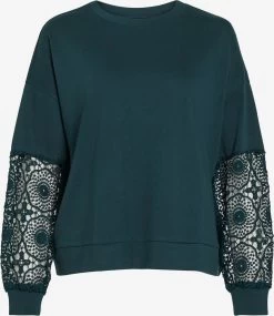 Vila Sweatshirts Sweatshirt Ricta Dames Smaragd