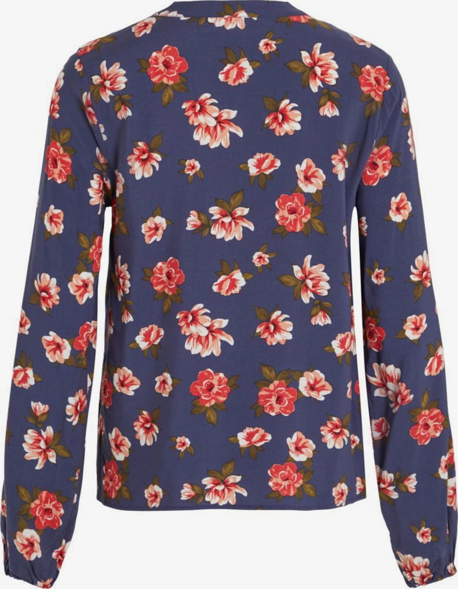 Blouseshirts Blouse Dames Donkerblauw 4 Blouseshirts Blouse Dames Donkerblauw - Afbeelding 2