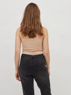 Vila Spaghetti Tops Top Dames Donkerbeige 12 Vila Spaghetti Tops Top Dames Donkerbeige -Vila 92a1e3300330372b8bd638e494d99603