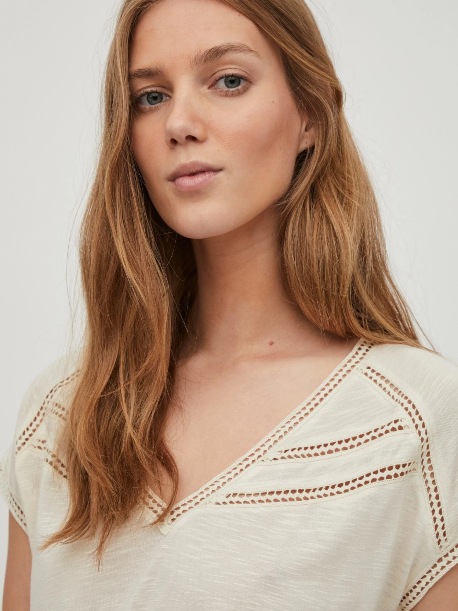 Vila T-shirts Shirt Noel Dames Crème 9 Vila T-shirts Shirt Noel Dames Crème - Afbeelding 7