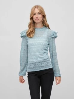 Vila Kanten Blouses Blouse Dames Lichtblauw 11 Vila Kanten Blouses Blouse Dames Lichtblauw -Vila 94dcc20f416eaaa5abeadb05fcbd4eea