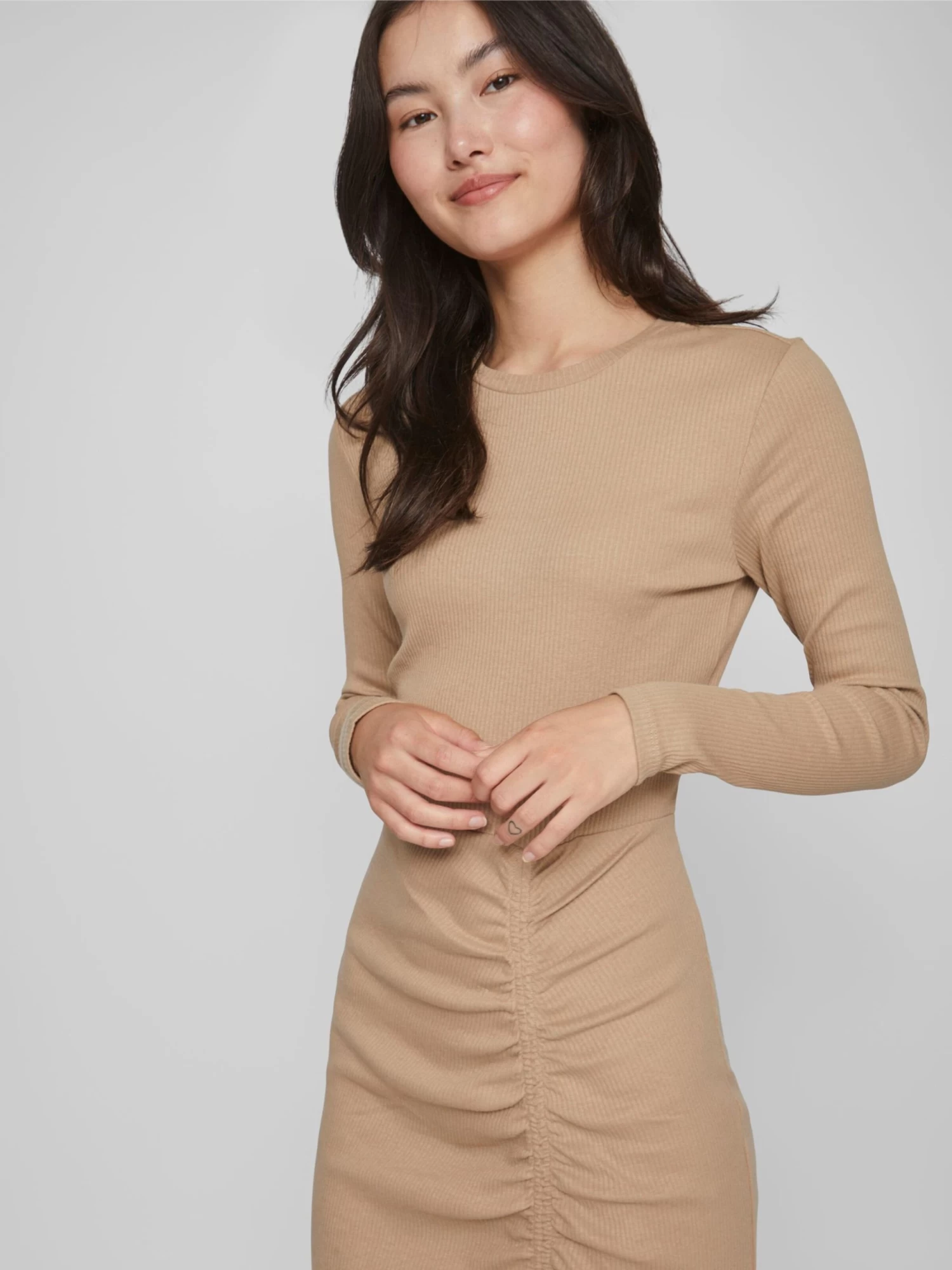 Vila Mini Jurken Jurk Dames Beige 8 Vila Mini Jurken Jurk Dames Beige - Afbeelding 6