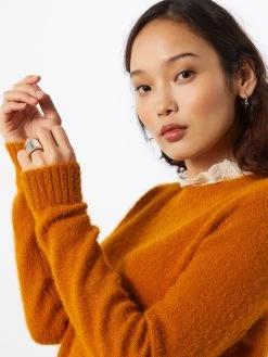 Vila Fijngebreide Truien Trui Feami Dames Donkeroranje -Vila 9640a818abd9da5dcfa2d83f6344ffd1