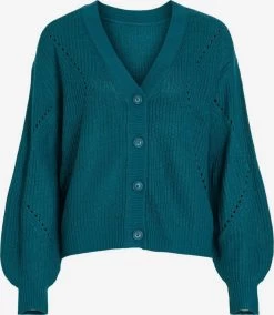 Vila Vesten Gebreid Vest Dames Blauw