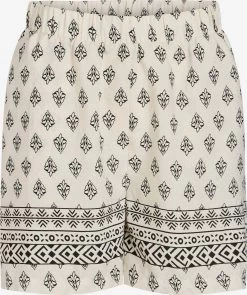 Vila Shorts Loosefit Broek Atnia Dames Greige