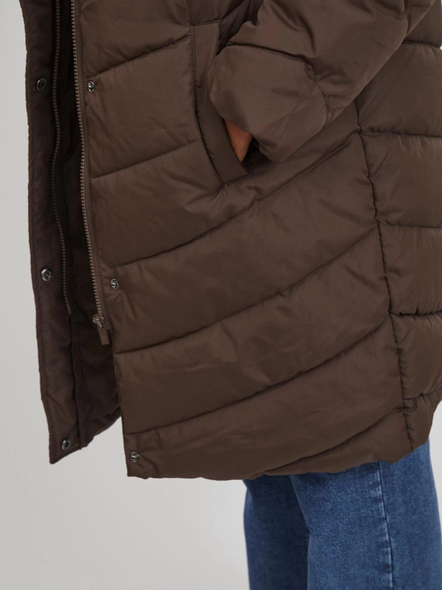 Vila Wintermantels Wintermantel Philipa Dames Bruin 8 Vila Wintermantels Wintermantel Philipa Dames Bruin - Afbeelding 6