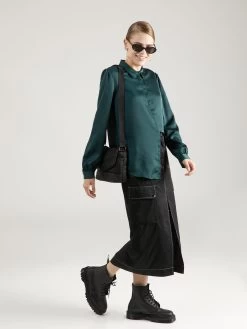 Vila Overhemden Blouse Dames Smaragd -Vila 989d356b2e4487ae253bed969c904eb4