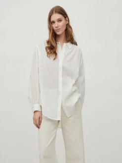 Vila Overhemden Blouse Dames Wit -Vila 98d35f86c9acc63a013c4dede68e487b