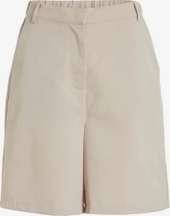 Vila Shorts Wide Leg Broek Dames Beige