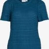 Vila T-shirts Shirt Dames Blauw -Vila 99405cfbae0271cf1788359f50605a27