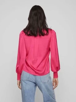 Vila Overhemden Blouse Kenzie Dames Pink -Vila 99d36e245e7093e1955bd2b7ff3bb2e4