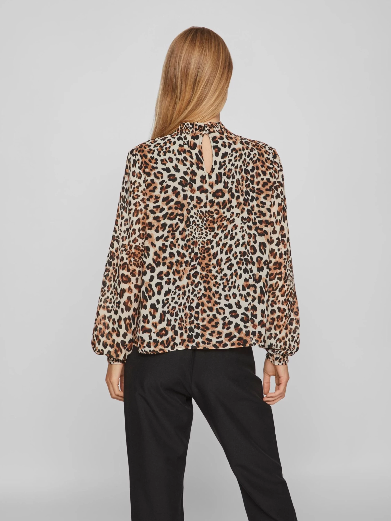 Vila Blouseshirts Blouse Josefina Dames Beige 7 Vila Blouseshirts Blouse Josefina Dames Beige - Afbeelding 5