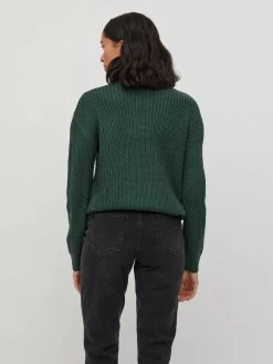 Vila Coltruien Trui Dames Donkergroen -Vila 9a19f87043fb2b8ec26004f4aa848ebe