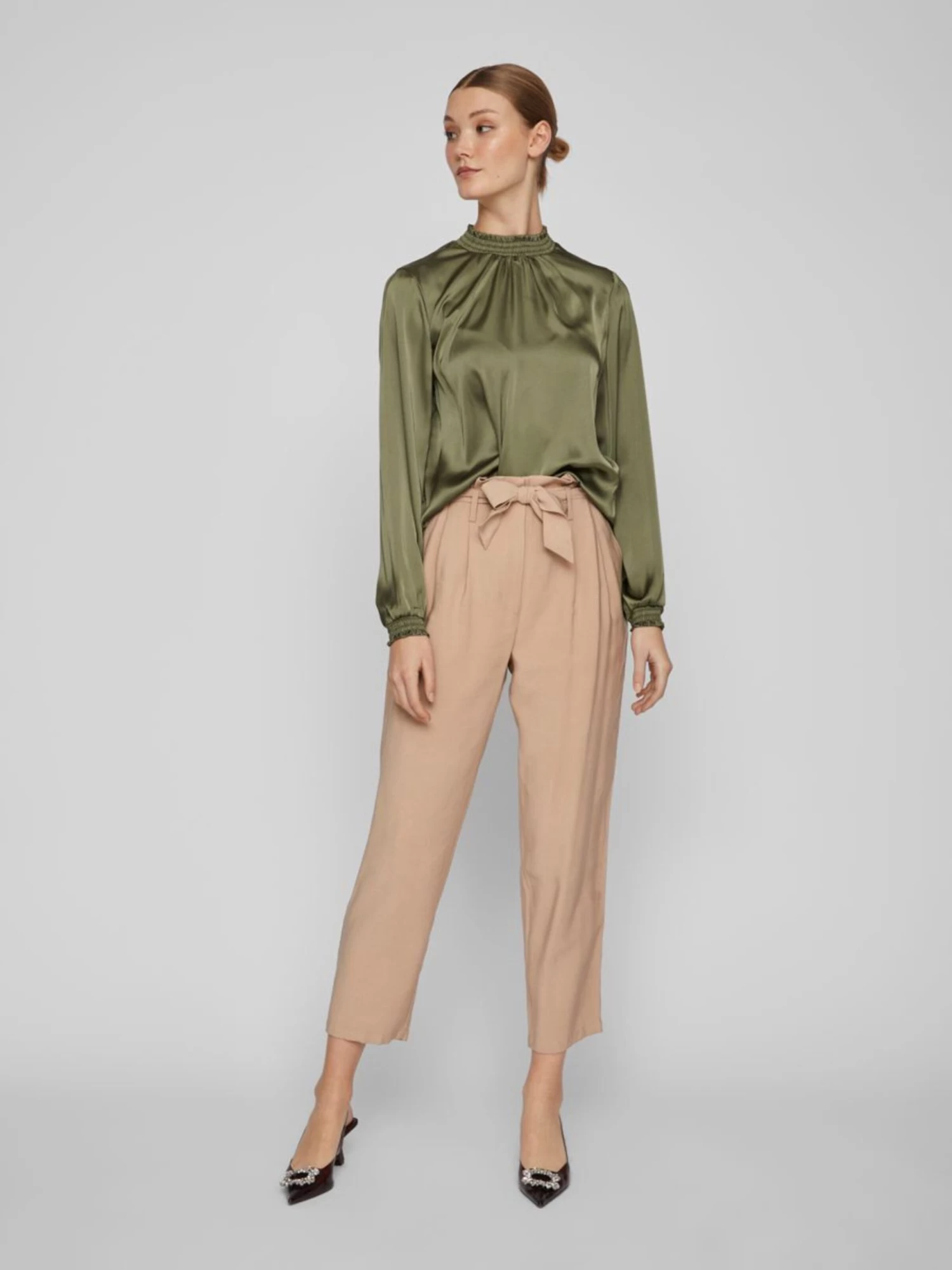 Vila Blouseshirts Blouse Dames Groen 7 Vila Blouseshirts Blouse Dames Groen - Afbeelding 5