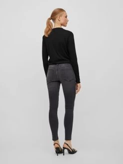 Vila Jeans Skinny Jeans SARAH Dames Grijs -Vila 9b60ec474453138b95f5d7f5f39ad960