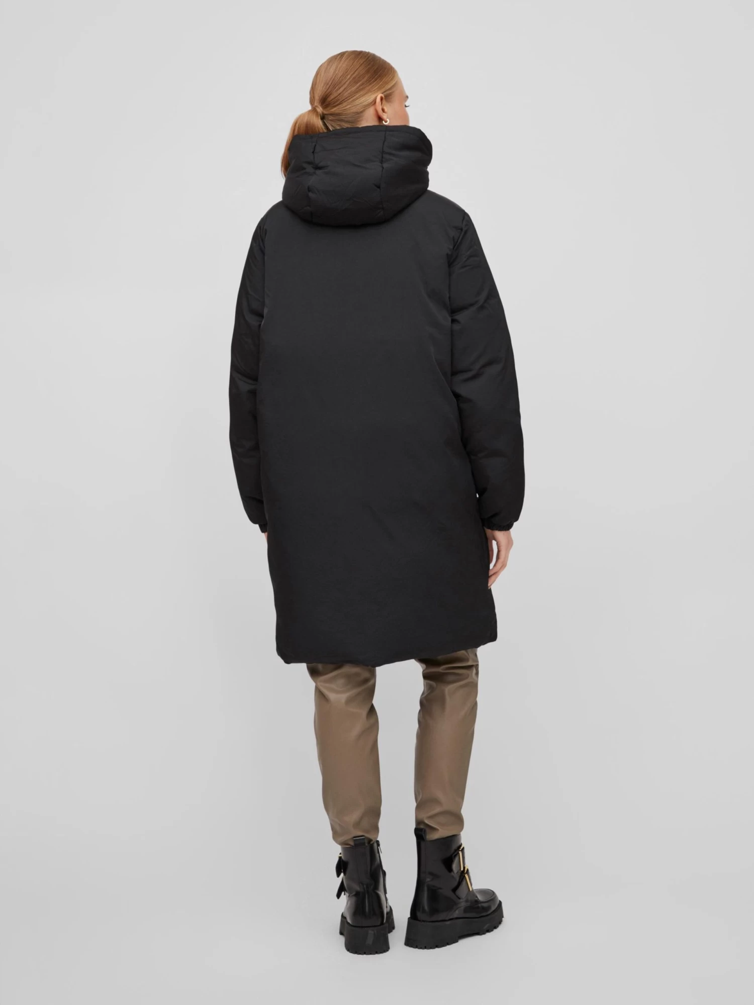 Winterjassen Winterjas Paia Dames Zwart 6 Winterjassen Winterjas Paia Dames Zwart - Afbeelding 4