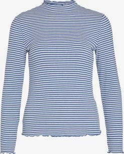 Vila Longsleeves Shirt STRIPO Dames Donkerblauw