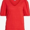 Vila T-shirts Shirt Dames Rood 1 Vila T-shirts Shirt Dames Rood -Vila 9db50e1c053e57ed7724ad9c051da784