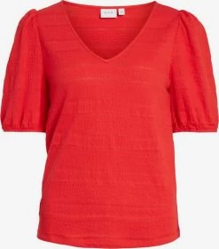 Vila T-shirts Shirt Dames Rood