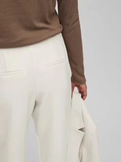 Vila Pantalons Regular Broek Dames Beige -Vila 9e53e5240b9d73f0b01b9fa654762fd2