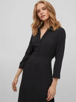 Vila Maxi Jurken Jurk Dames Zwart -Vila 9ee427c138c820589f099dd8e2561433