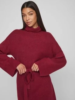 Vila Gebreide Jurken Gebreide Jurk Dames Rood Gemêleerd 13 Vila Gebreide Jurken Gebreide Jurk Dames Rood Gemêleerd -Vila 9f36497caab436635b39b19ef404bf7c