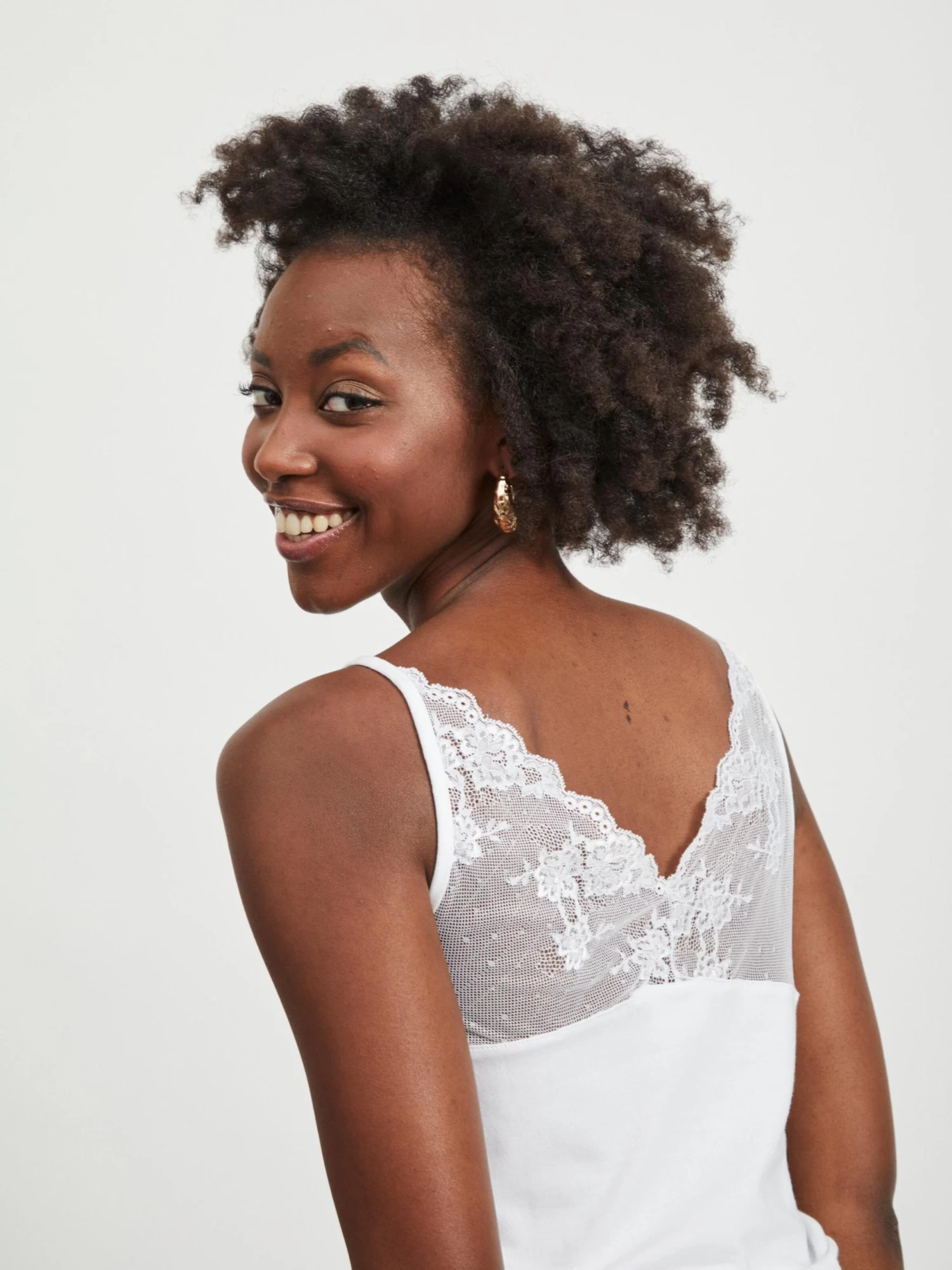 Vila Kanten Tops Top Dames Offwhite 8 Vila Kanten Tops Top Dames Offwhite - Afbeelding 6