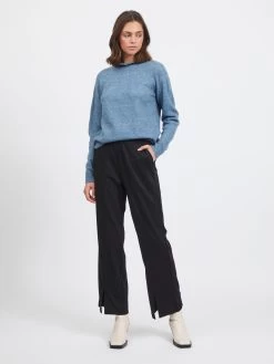 Pantalons Bootcut Broek Amerone Dames Zwart -Vila a06116cc6f8e565aa1c056ce6c54cf47